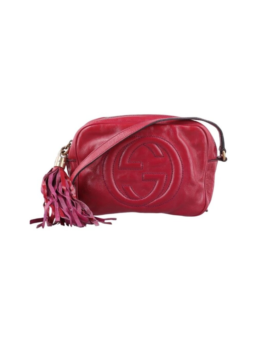 Gucci Soho Rose Red Patent Messenger